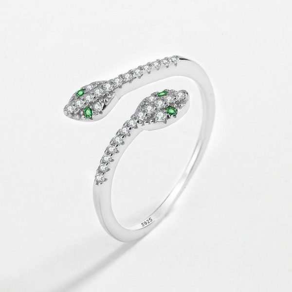 Rings | Diamond Snake Silver Silver