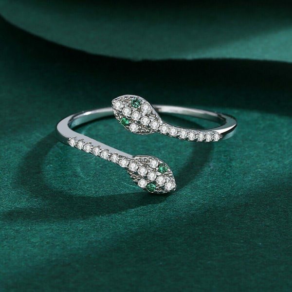 Rings | Diamond Snake Silver Silver