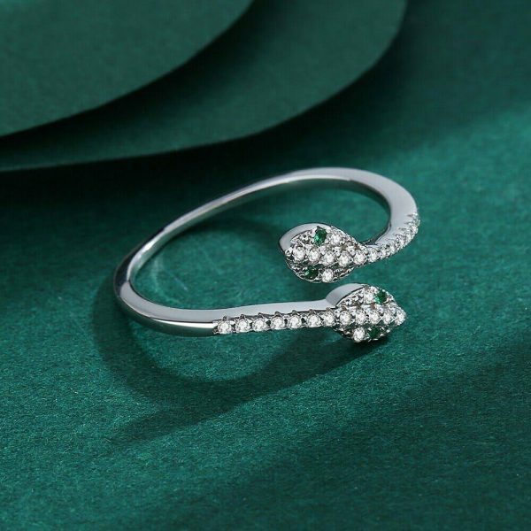 Rings | Diamond Snake Silver Silver