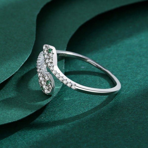 Rings | Diamond Snake Silver Silver