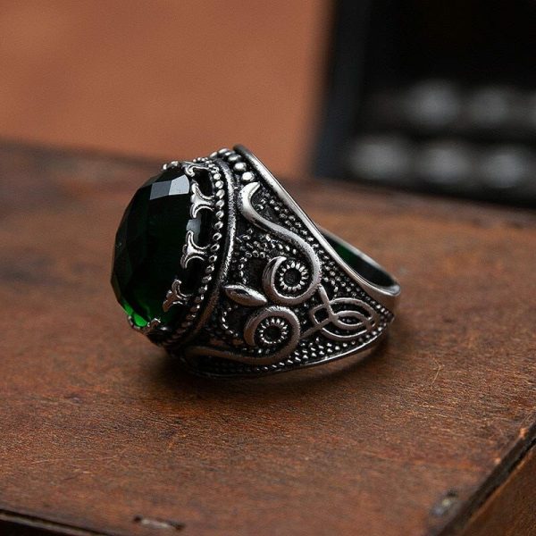 Rings | Emerald Zircon Gothic Crown Multi