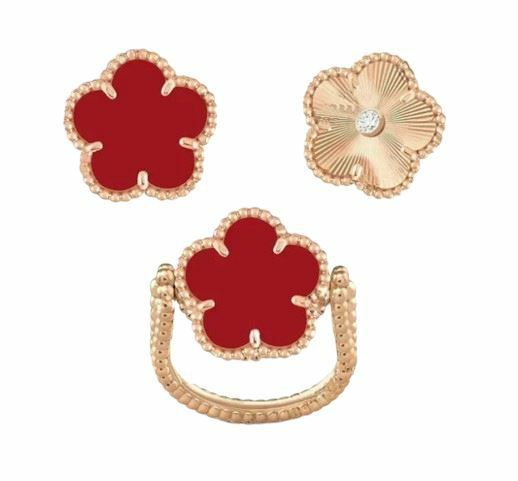 Rings | Four-leaf Clover FlipNatural Ruby Gemstone Rose Gold