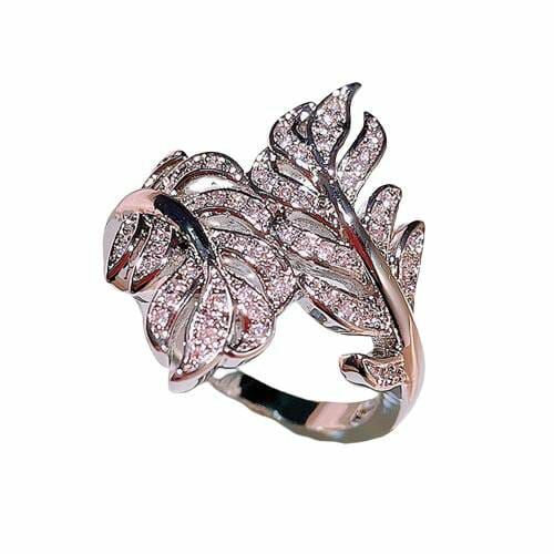 Rings | Princess Feather Design- 925 Sterling Silver Silver