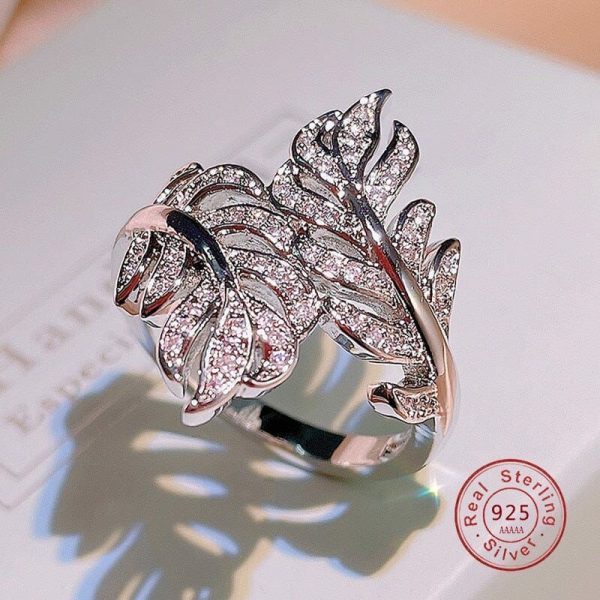 Rings | Princess Feather Design- 925 Sterling Silver Silver