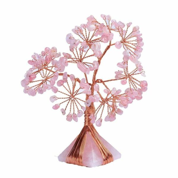 Rose Quartz | Natural Rose Quartz Crystal Tree