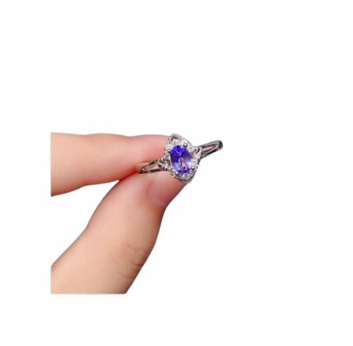 Tanzanite | 0.5ct 4mm*6mm Tanzanite 925 Sterling Silver