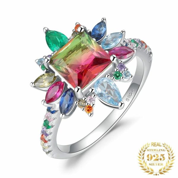 Tourmaline | 4.6ct Nano Simulated Watermelon Tourmaline – 925 Sterling Silver