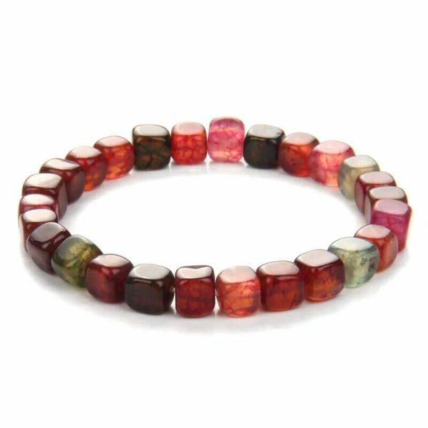 Tourmaline | Colorful Cube Tourmaline Bracelet